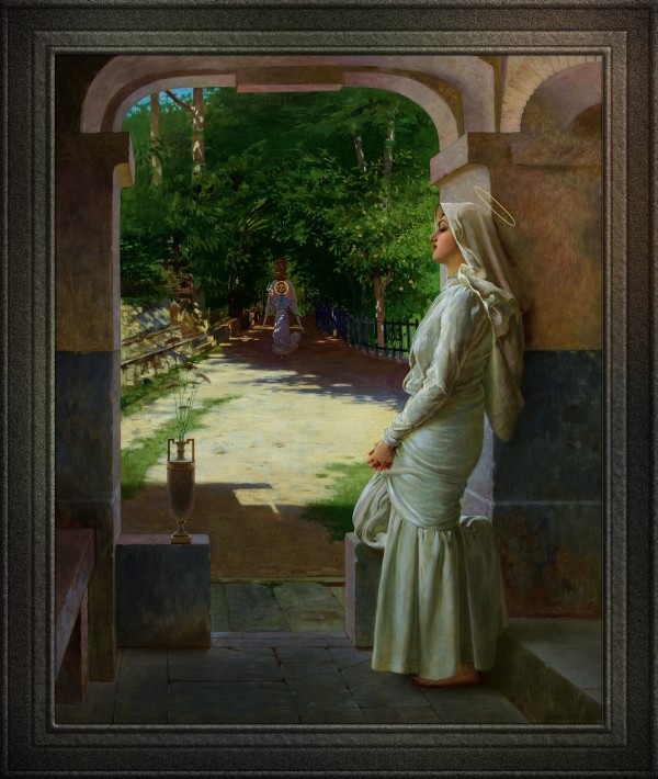 Annunciazione by Vittorio Matteo Corcos Old Masters Fine Art Reproduction by xzendor7